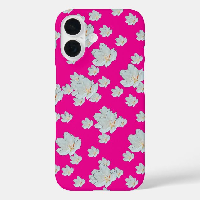 Blossoms On Hot Pink        Case-Mate iPhone Case (Back)