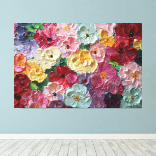 Blossoms Textured Abstract Wall Art