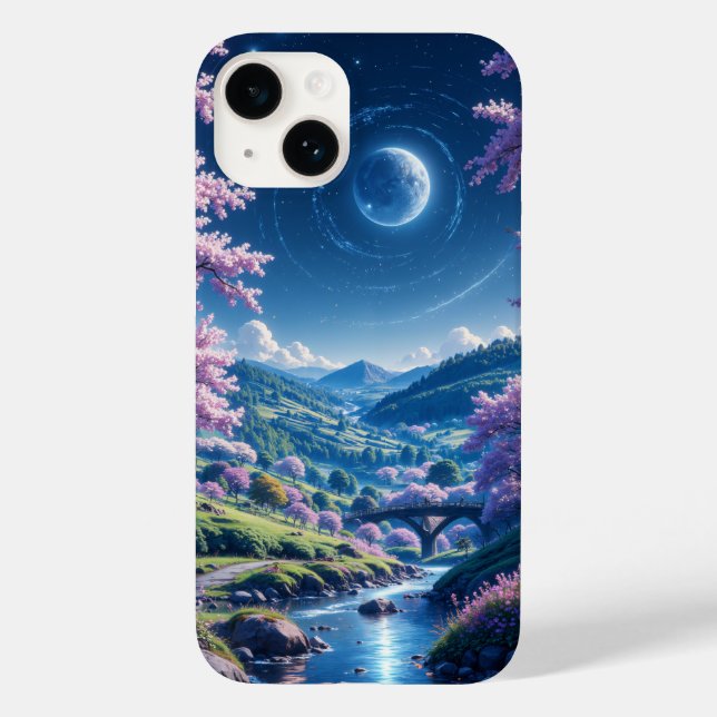 Blossoms Under a Starry Sky Case-Mate iPhone Case (Back)
