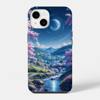 Blossoms Under a Starry Sky iPhone 14 Case