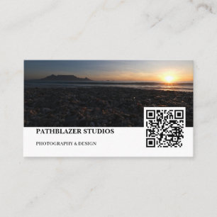 Blouberg Beach Table Mountain Sunset Business Card