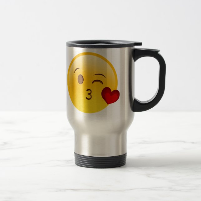 Blow a kiss emoji mug (Right)