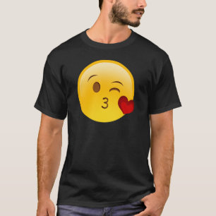 Blow a kiss emoji sticker T-Shirt
