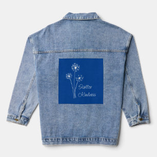 Blow Away Negativity, Scatter Kindness Denim Jacket