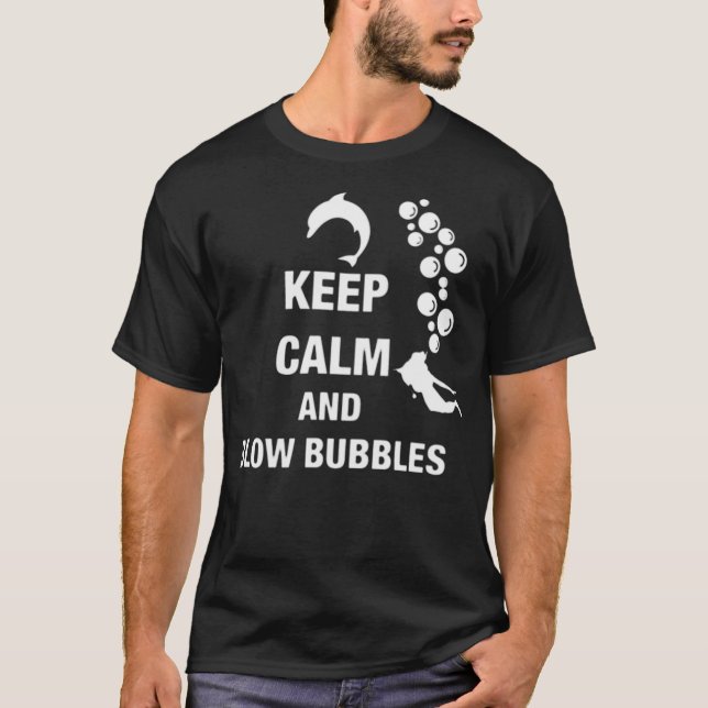 Blow Bubbles riding humour  T-Shirt (Front)