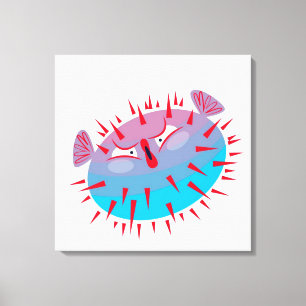 Blow Fish  Canvas Print