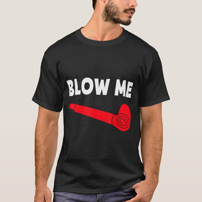 Blow Me Funny Couples Tee Valentine's Day Couple M (Front)