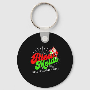 Blow Molds Make Christmas Bright Groovy  Key Ring