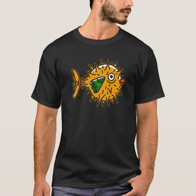 Blowfish Dank Meme Cute Sea Fish Pufferfish T-Shirt (Front)