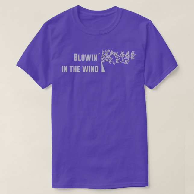 Blowin in the wind silver T-Shirt (Design Front)