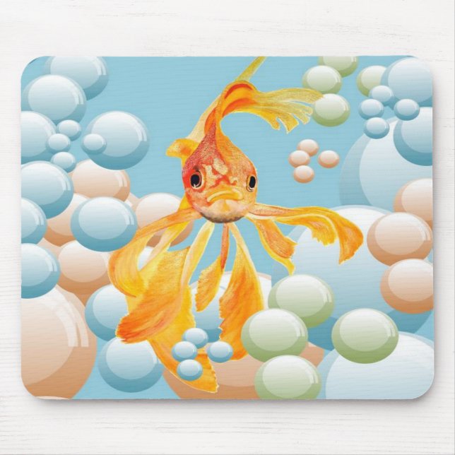 Blowing Bubbles Mouse Pad (Front)
