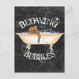 Blowing Bubbles Postcard