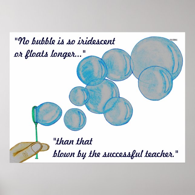 Blowing Bubbles Poster (Front)