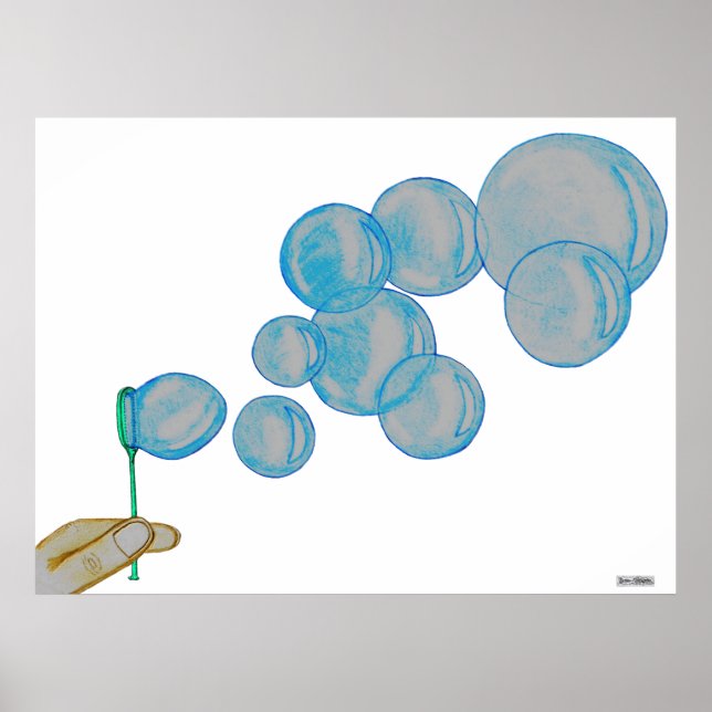 Blowing Bubbles Poster (Front)