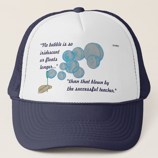 Blowing Bubbles Trucker Hat (Front)