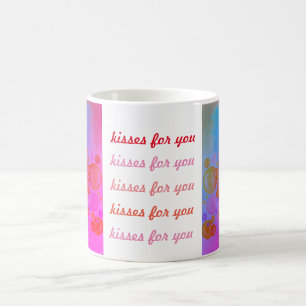 Blowing kisses. Kisses for you Coffee Mug