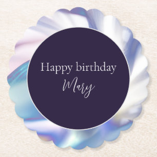 Blowing Petals Customisable Paper Coaster