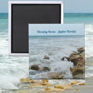 Blowing Rocks Jupiter Florida Photographic Magnet