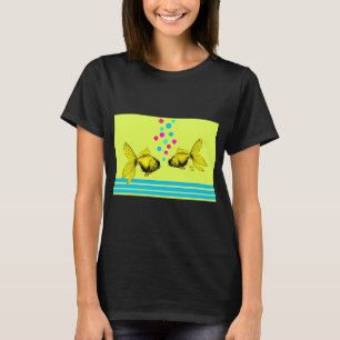 Blowing Smartie Bubbles & a Lot of Happy Yellow T-Shirt