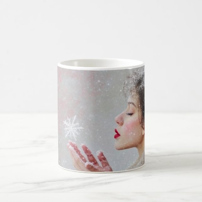 Blowing Snowflakes Coffee Mug (Center)