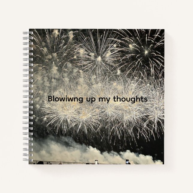 Blowing up my thoughts Journal (Front)