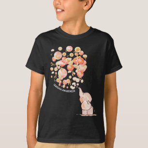 Blowing Up Orange Balloons Leukaemia Awareness T-Shirt