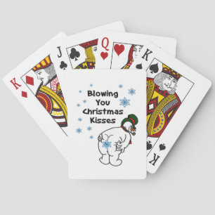 Blowing You Christmas Kisses  Playing Cards