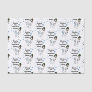 Blowing You Christmas Kisses Tissue Paper