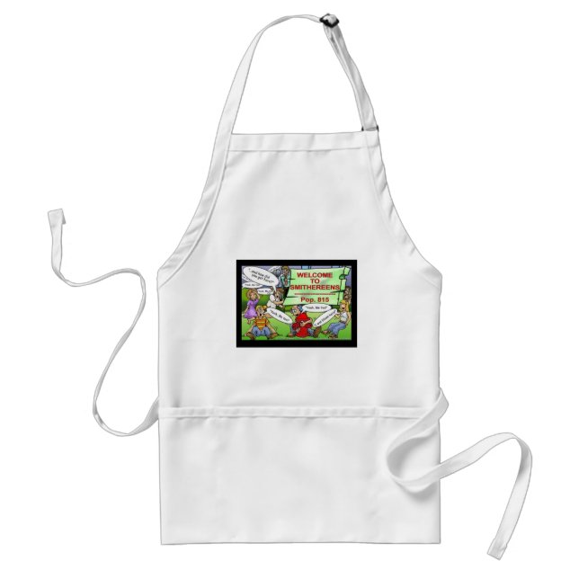 Blown 2 Smithereens Funny Gifts & Tees Standard Apron (Front)