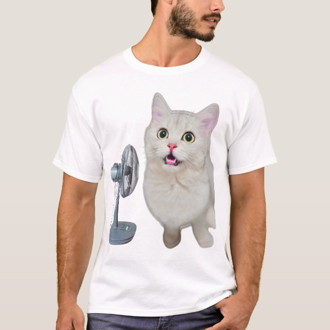 Blown Away Cat-titude T-Shirt (Front)