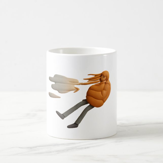 Blown Away Mug – Funny Cartoon Coffee Cup (Center)