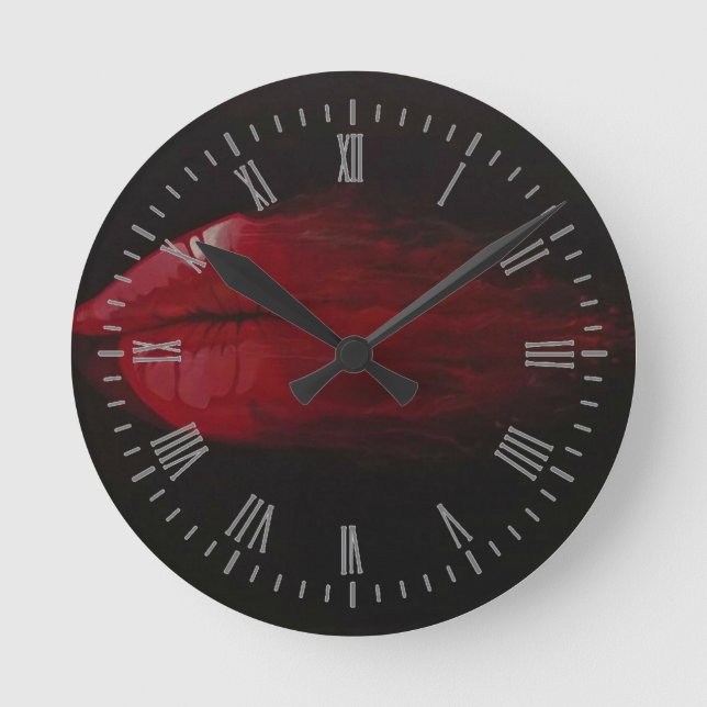 Blown Away Round Clock (Front)