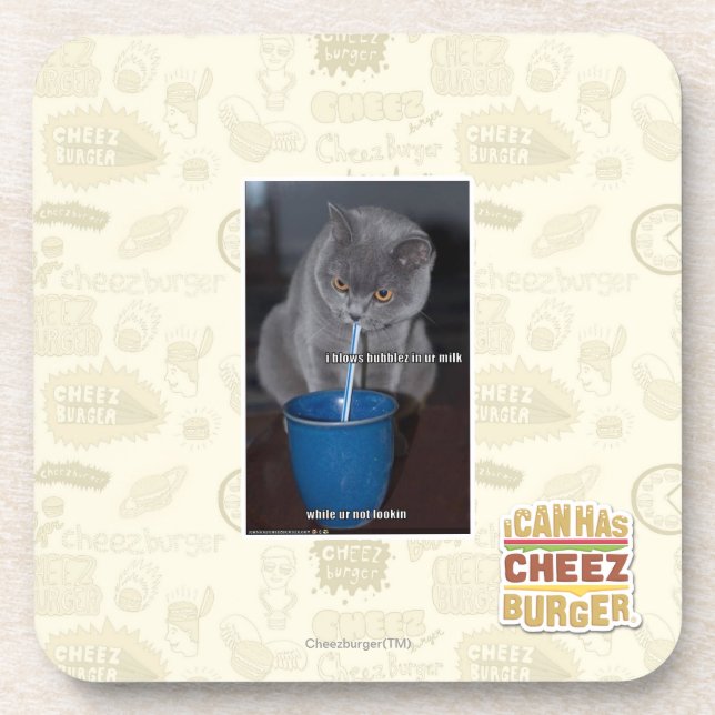 Blows Bubbles in ur milk Coaster (Front)