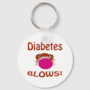 Blows Diabetes Keychain