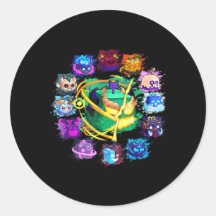 Blox Fruit Round Of Mythicales  Classic Round Sticker