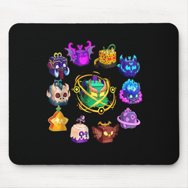 Blox Fruit Round Of Mythicales For Birthday  Mouse Pad (Front)
