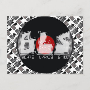 BLS beats lyrics skill HIP HOP Postcard