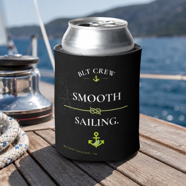 BLT Crew Smooth Sailing Nautical Design Can Cooler (Creator Uploaded)