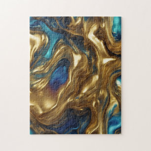 Blu & Gold - Jigsaw Puzzle