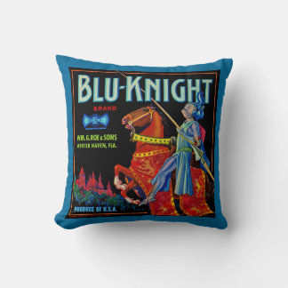 Blu Knight Fruit Label Cushion