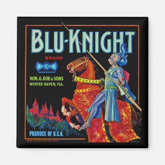 Blu Knight Fruit Label Magnet