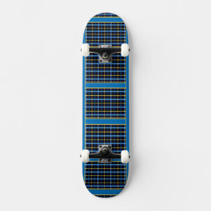 Blu Plaid Skateboard