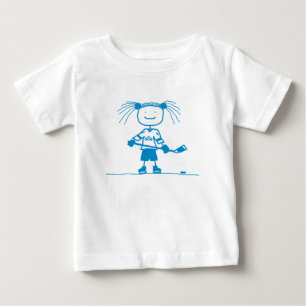 BLU Stick Hockey Toddler Long Sleeve Baby T-Shirt