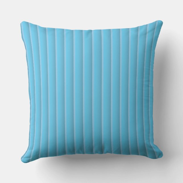 blu strips throw pillow (Back)