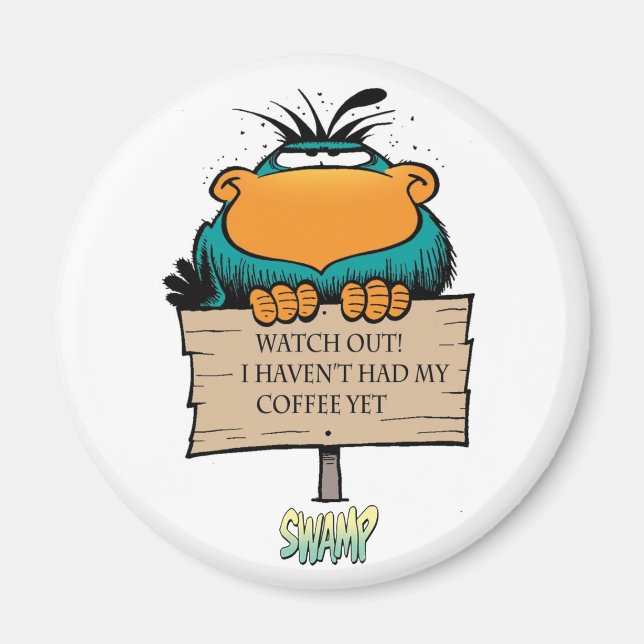 Bludgerigar Morning Coffee Magnet (Front)