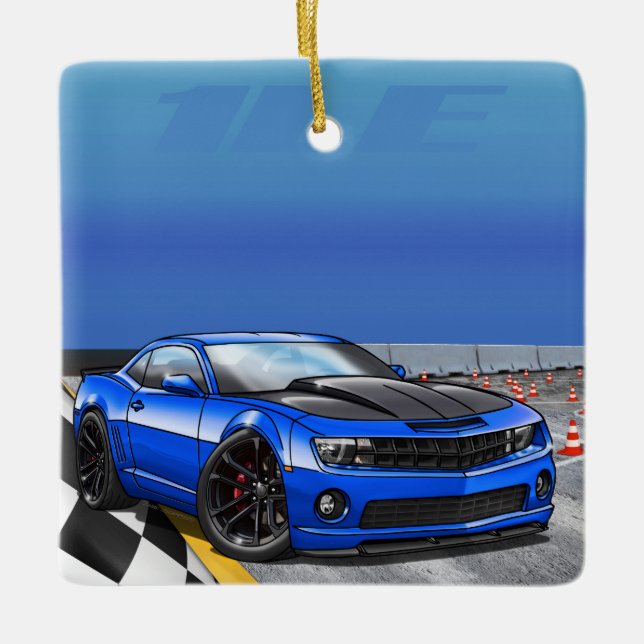 Blue_1LE Ceramic Tree Decoration (Front)