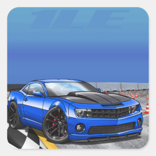 Blue_1LE Square Sticker