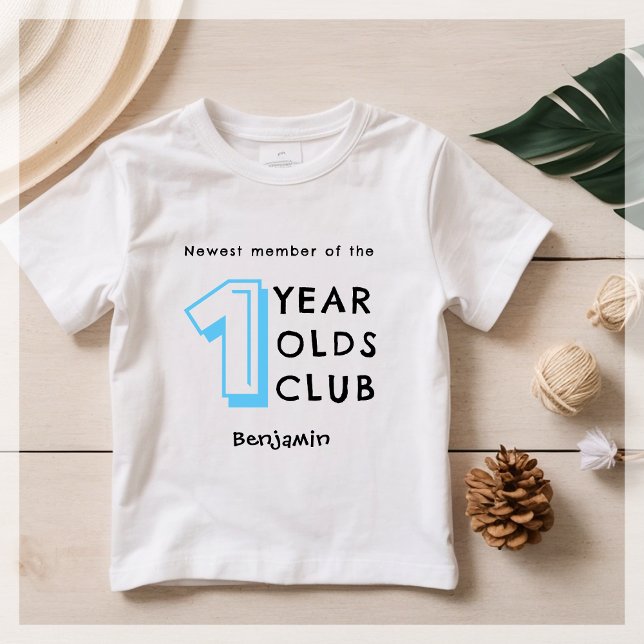Blue | 1st Birthday | Personalised Baby T-Shirt (Creator Uploaded)