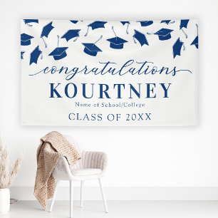 Blue 2025 Graduation Banner