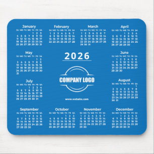 Blue 2026 Promotional Business Logo Mouse Pad